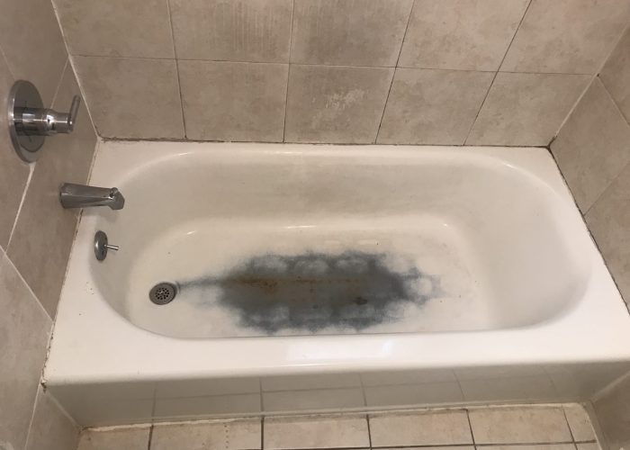 worn out bathtub pain