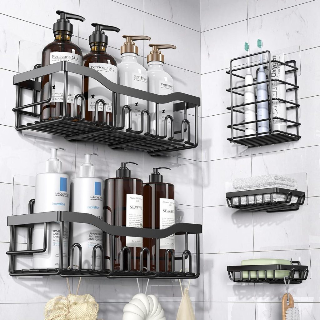 bathroom organization shower caddy